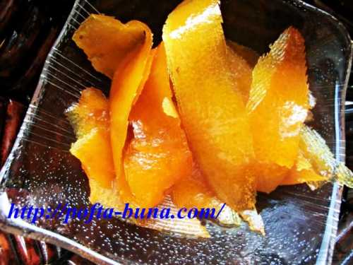 Reteta de coji de portocale confiate