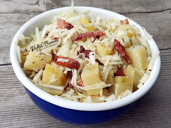 Salata de cartofi dulci Salata ungureasca reteta gina bradea 700x525 - Salata de cartofi dulci