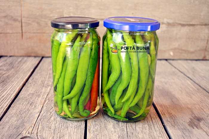 Ardei iuti lin otet fara fierbere Ardei iuti lin otet fara fierbere