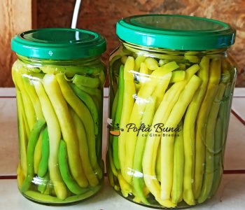Fasole verde la borcan pentru iarna