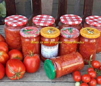 Rosii in suc propriu pentru iarna