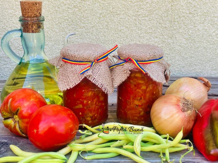 Zacusca de fasole verde pentru iarna Zacusca de fasole verde pentru iarna