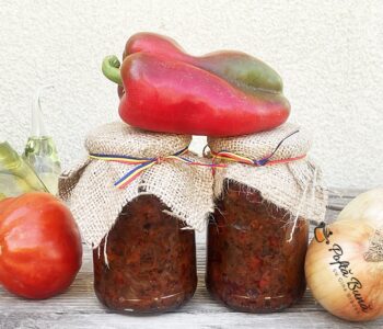 Index retete culinare Zacusca de ciuperci champignons galbiori gribi leurotus reteta gina bradea 10 350x300 - Index retete culinare