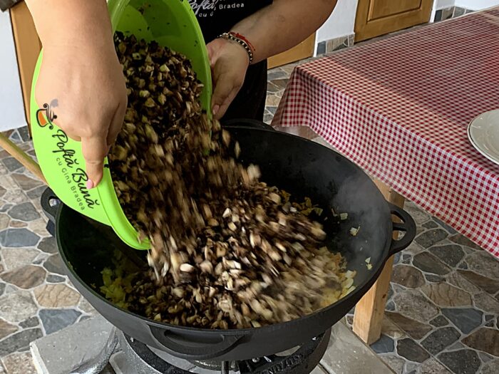 Zacusca de ciuperci champignons galbiori gribi leurotus reteta gina bradea 15 700x525 - Zacusca de ciuperci reteta pentru iarna cu ardei copti