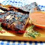 Costite de porc marinate, la gratar Costite de porc marinate, la gratar