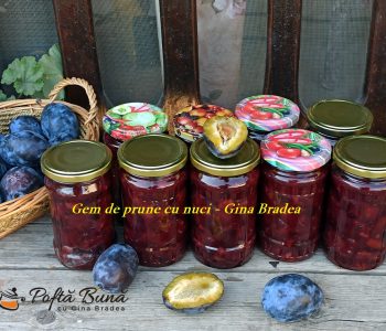 Gem de prune cu nuca, reteta simpla