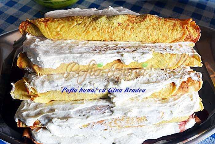 Tort cusma lui Guguta din clatite Tort cusma lui Guguta din clatite