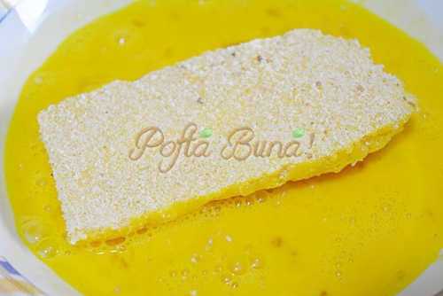 Mamaliga cu branza pane Mamaliga cu branza pane