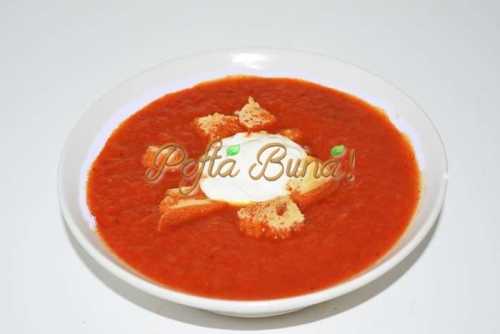 Supa crema de ardei copti Supa-crema de ardei copti
