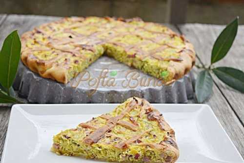 Tarta cu praz, smantana si afumatura Tarta cu praz, smantana si afumatura