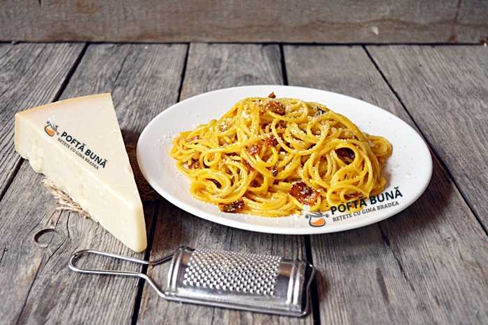 Paste carbonara, reteta originala de spaghete carbonara