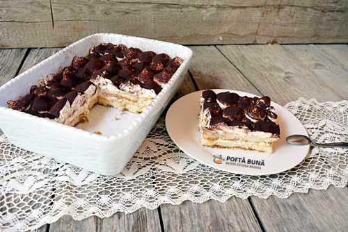 Tiramisu fara oua Tiramisu fara oua, reteta italiana rapida, fara coacere