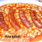 Iahnie de fasole cu carnati afumati 