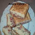 Aneta Vatca Chec aperitiv 150x150 - Chec aperitiv pufos cu sunca, ardei si cascaval