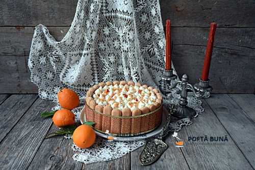 Tort Tiramisu cu portocale, fara oua, reteta rapida Tort Tiramisu cu portocale, fara oua, reteta rapida