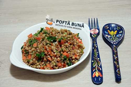 Hrisca - pilaf cu legume, reteta de post