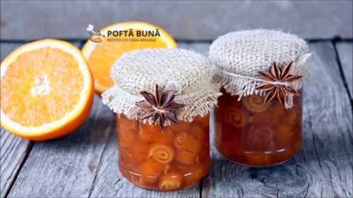 Dulceata de coji de portocale Dulceata de coji de portocale