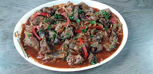 Ficat cu ceapa si ardei, reteta rapida, clasica