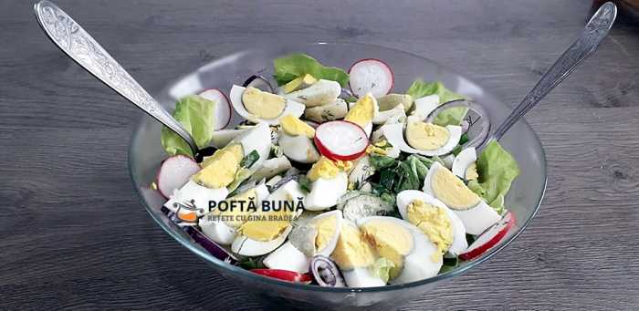 Salata de cartofi cu fasole verde si rosii cherry Salata orientala de primavara reteta de salata de cartofi 700x341 - Salata de cartofi cu fasole verde si rosii cherry
