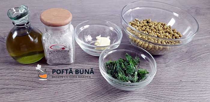 Sote de mazare, cu unt, ulei si patrunjel