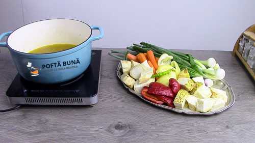 Concentrat natural de legume cu gaina pentru iarna