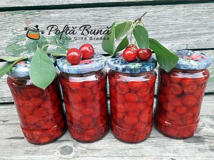 Visine la borcan pentru iarna, fara aspirina sau conservant Visine la borcan pentru iarna, fara aspirina sau conservant