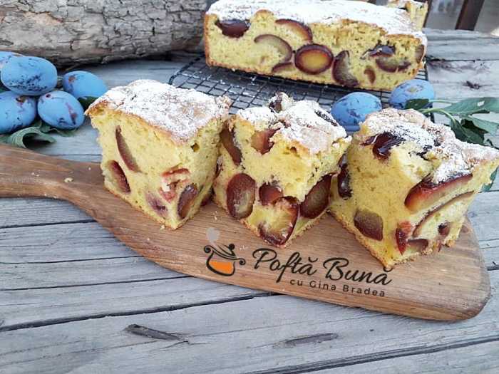 Prajitura pufoasa cu prune reteta simpla clasica 6 700x525 - Foietaj cu prune