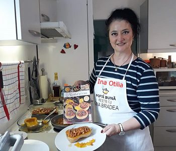 Dovleac umplut cu ciuperci si carne tocata, la cuptor, reteta austriaca