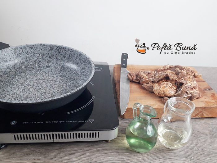 Ingrediente pentru reteta de pastarama de oaie la tigaie