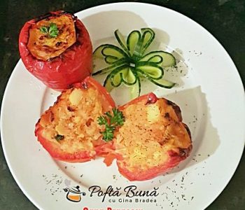 Ardei umpluti cu cartofi, reteta de post, simpla, ieftina si rapida