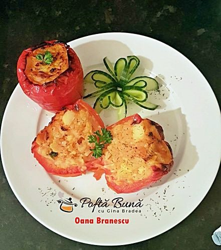 Ardei umpluti cu cartofi, reteta de post, simpla, ieftina si rapida