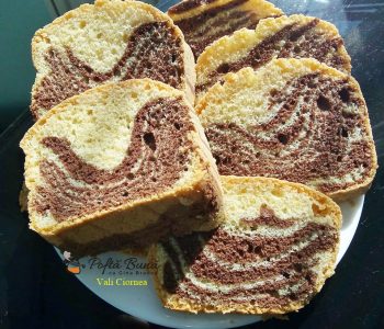 Chec pufos cu cacao sau checul Lalea, reteta pas cu pas