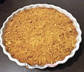 Crumble de mere cu inghetata, reteta simpla si rapida