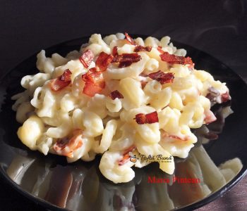 Macaroane cu branza si bacon sau mac and cheese