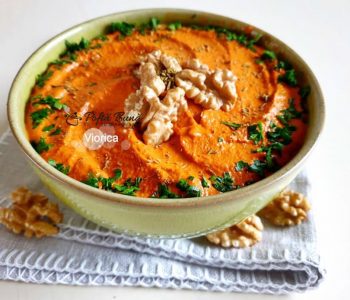 Pasta de ardei kapia copt cu nuci sau reteta de Muhammara