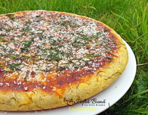 Placinta la tigaie cu branza si marar, reteta rapida