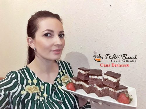 prajitura cu ciocolata si crema de cocos 6 500x375 - Prajitura Bounty cu crema de cocos, blat de cacao si glazura de ciocolata