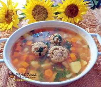 Ciorba de perisoare din carne de peste, reteta pas cu pas Ciorba de perisoare din carne de peste, reteta pas cu pas