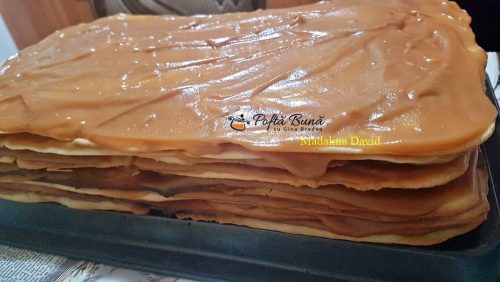 Prajitura Carpati cu foi si crema de unt, reteta de cofetarie reteta prajitura carpati reteta clasica 2 500x282 - Prajitura Carpati cu foi si crema de unt, reteta de cofetarie