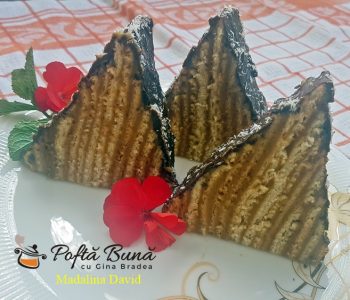 Prajitura Carpati cu foi si crema de unt, reteta de cofetarie