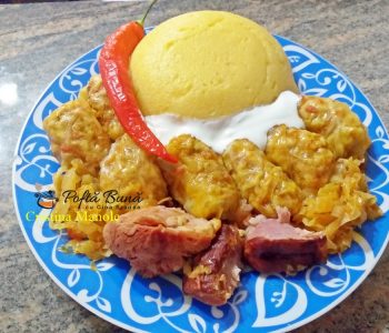 Sarmale cu afumatura, carne de porc si vita, in foi de varza murata