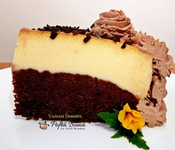 Chocoflan sau prajitura imposibila, tort cu cacao si crema de zahar ars Chocoflan sau prajitura imposibila, tort cu cacao si crema de zahar ars
