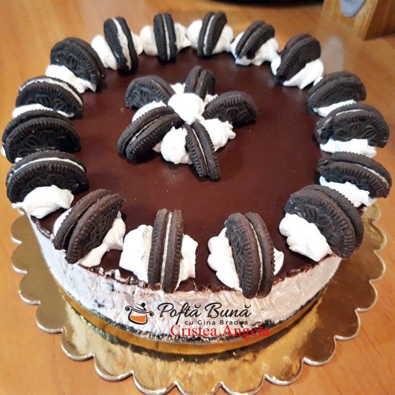 Tort Oreo cu mascarpone, fara coacere
