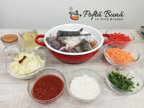 Bors de peste cu orez