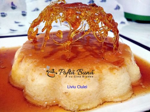 Crema de zahar ars monoportii, cu dantela din zahar caramel