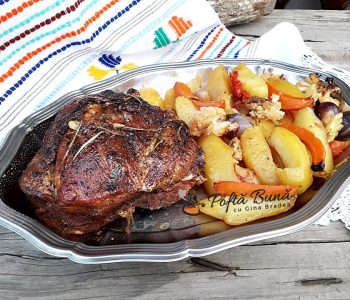 Porc friptura la cuptor inabusita cu usturoi si rozmarin Porc friptura la cuptor inabusita cu usturoi si rozmarin