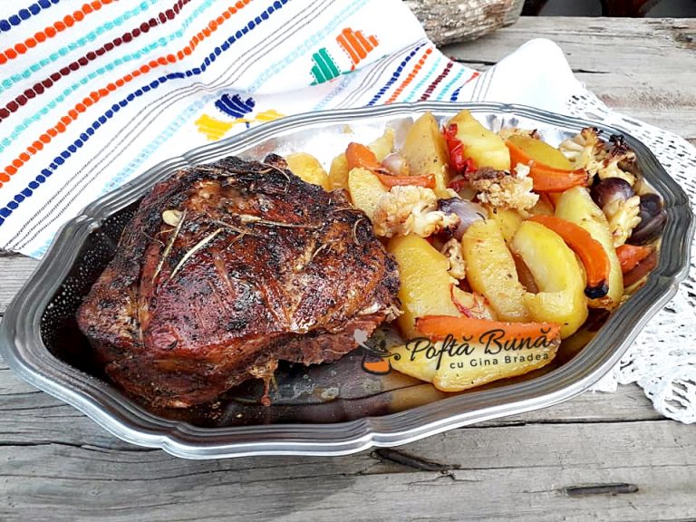 Porc friptura la cuptor inabusita cu usturoi si rozmarin