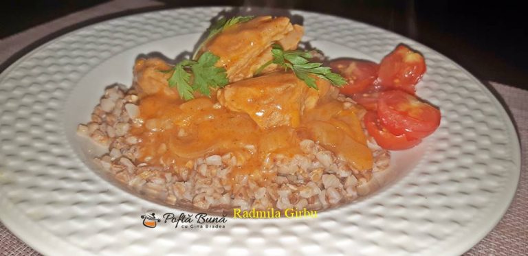 Hrisca cu sos din carne de vitel, reteta traditionala ruseasca