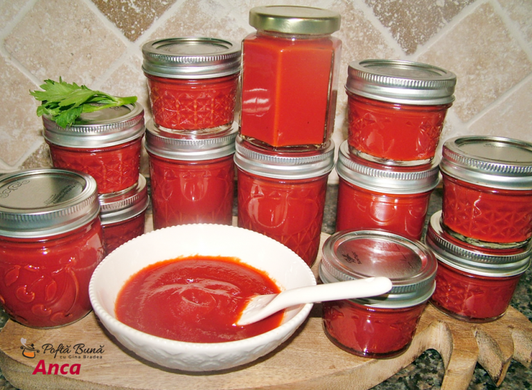 Ketchup dulce sau picant facut acasa, fara conservanti