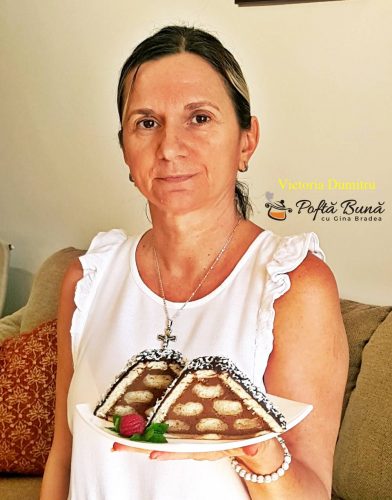 Prajitura acoperis de casa cu piscoturi si crema de ciocolata prajitura acoperis de casa reteta pas cu pas 1 392x500 - Prajitura acoperis de casa cu piscoturi si crema de ciocolata
